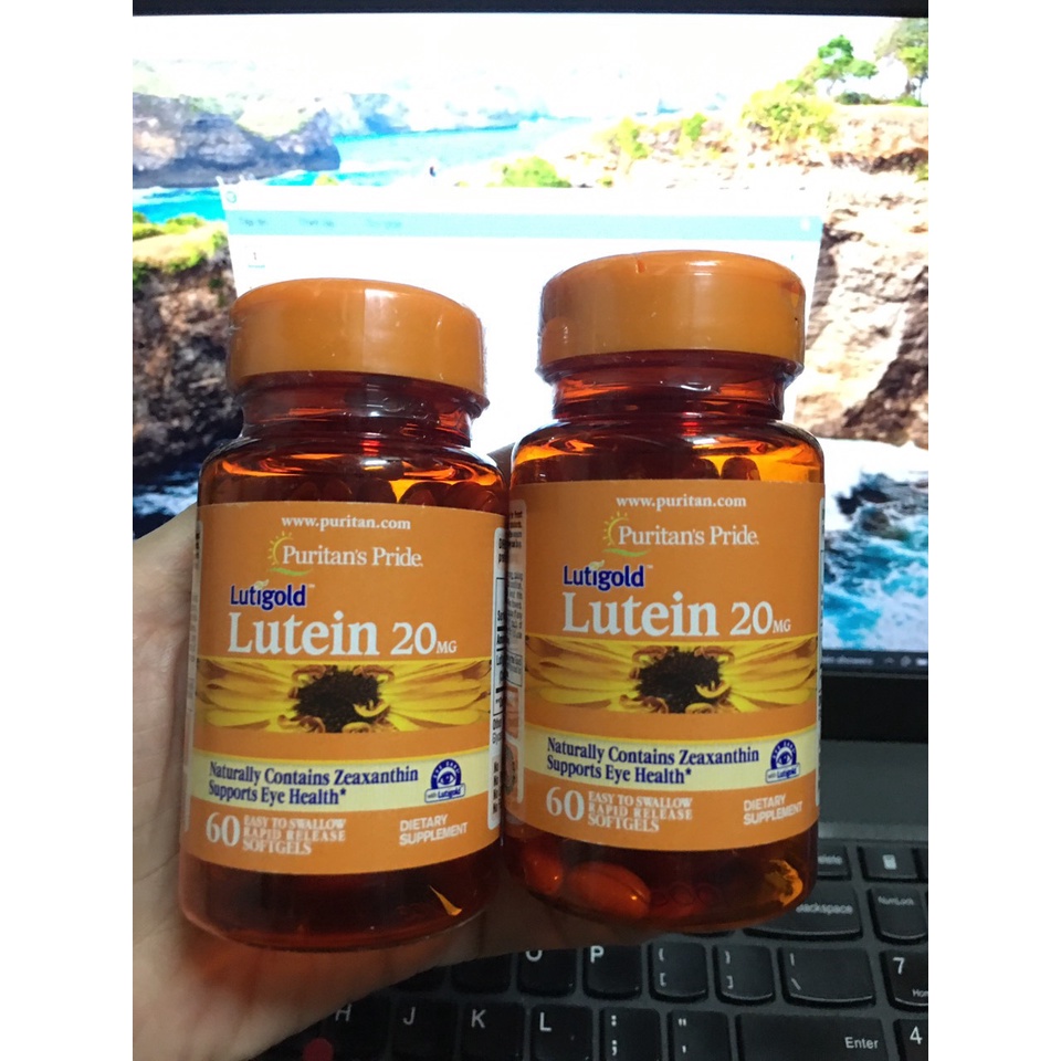 Viên uống bổ mắt, giảm nhức mỏi mắt, tăng cường thị lực Luitigold Lutein 20mg 60 viên, 120 viên Puritan's Pride