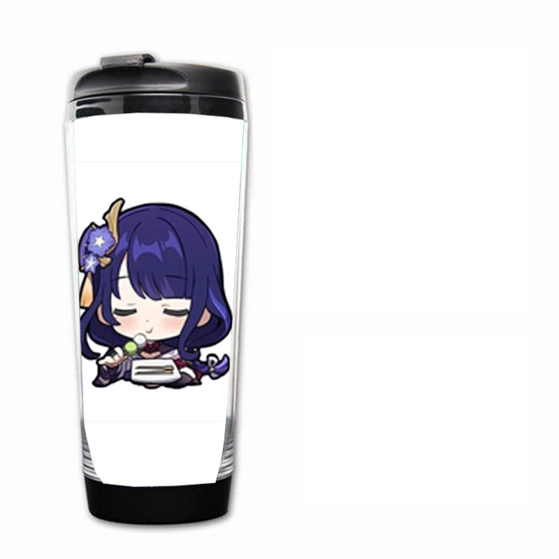 Bình nhựa đựng nước in hình NHÂN VẬT GENSHIN IMPACT game chibi anime M5 tiện lợi lưu niệm