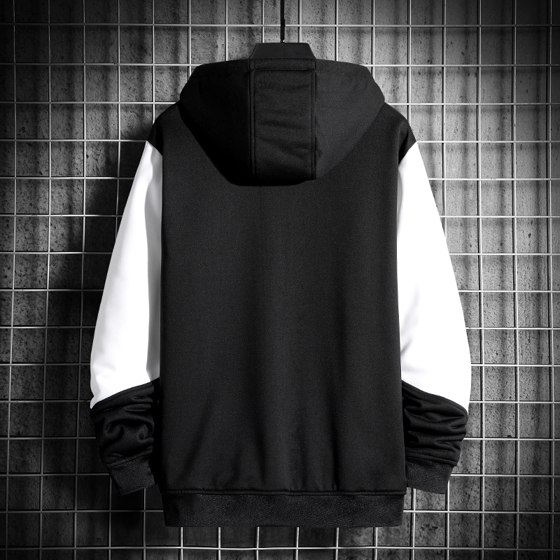 Hoodie Men's Zipper Hoodie Raglan Hoodies WY8005