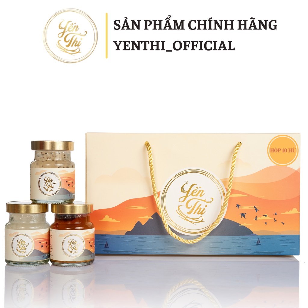 [Mã BMBAU50 giảm 50K đơn 150K] Yến Sào Khánh Hoà - Yến Thị - Gói Quà Tặng 10 Hũ - Hũ 70ml