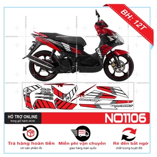 TEM XE NOUVO 5 CHẾ ĐỎ ĐEN - TRUNG DECAL