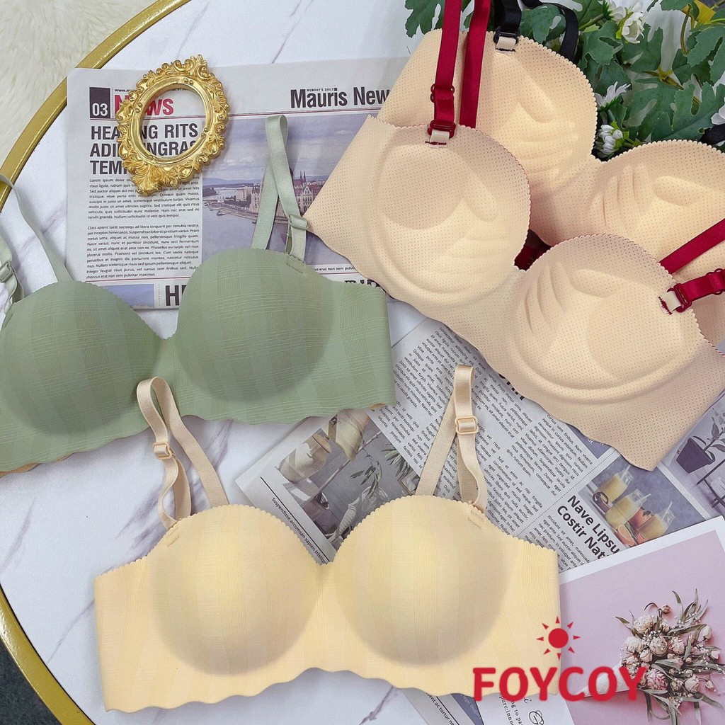 Sale off: 50 %: Áo ngực Su non  không gọng  Thông Hơi cup ngang đệm vừa 2,5 cm