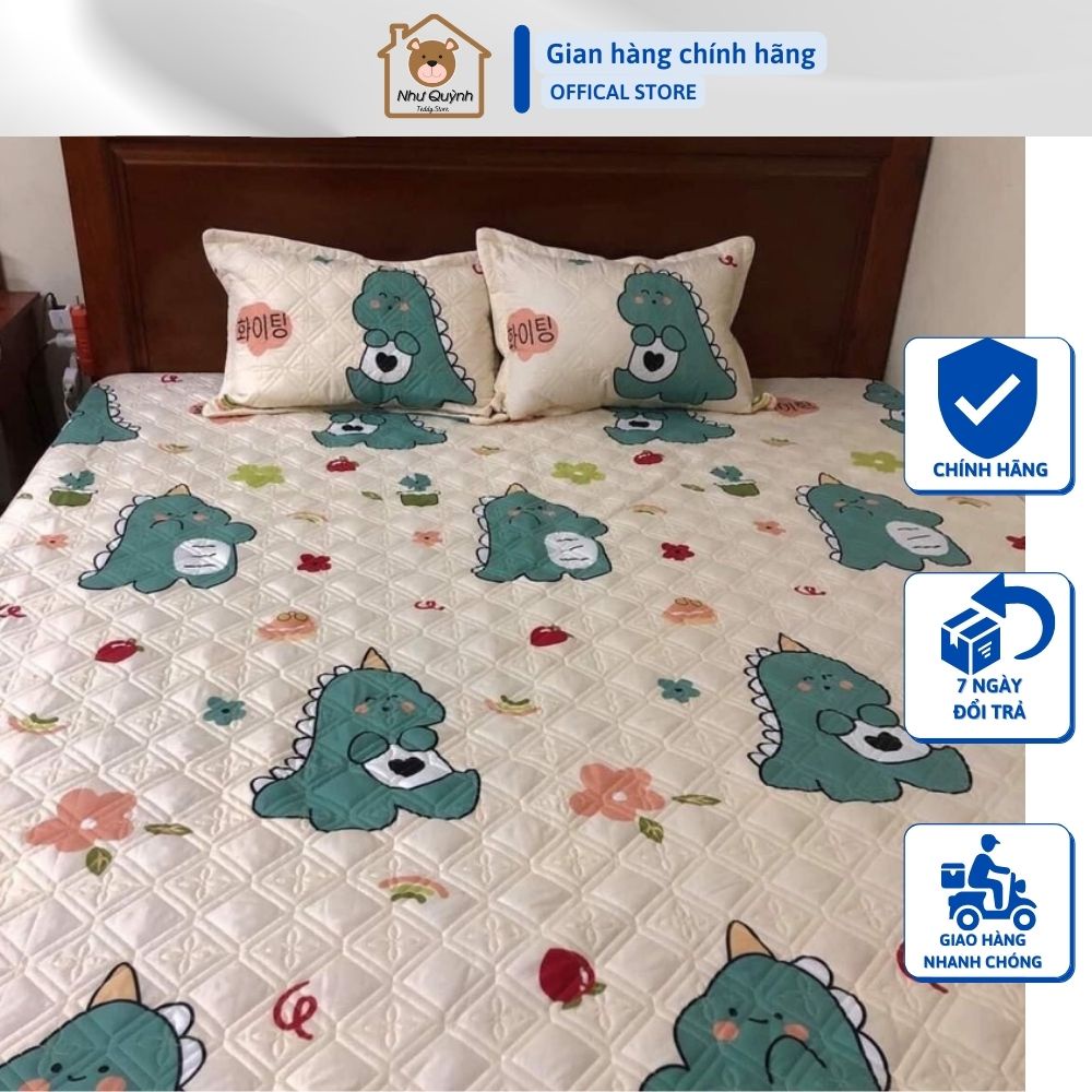 Ga chun trải giường trần bông dày dặn chắc chắn chất liệu cotton poly đủ kích thước m6 m8 | BigBuy360 - bigbuy360.vn