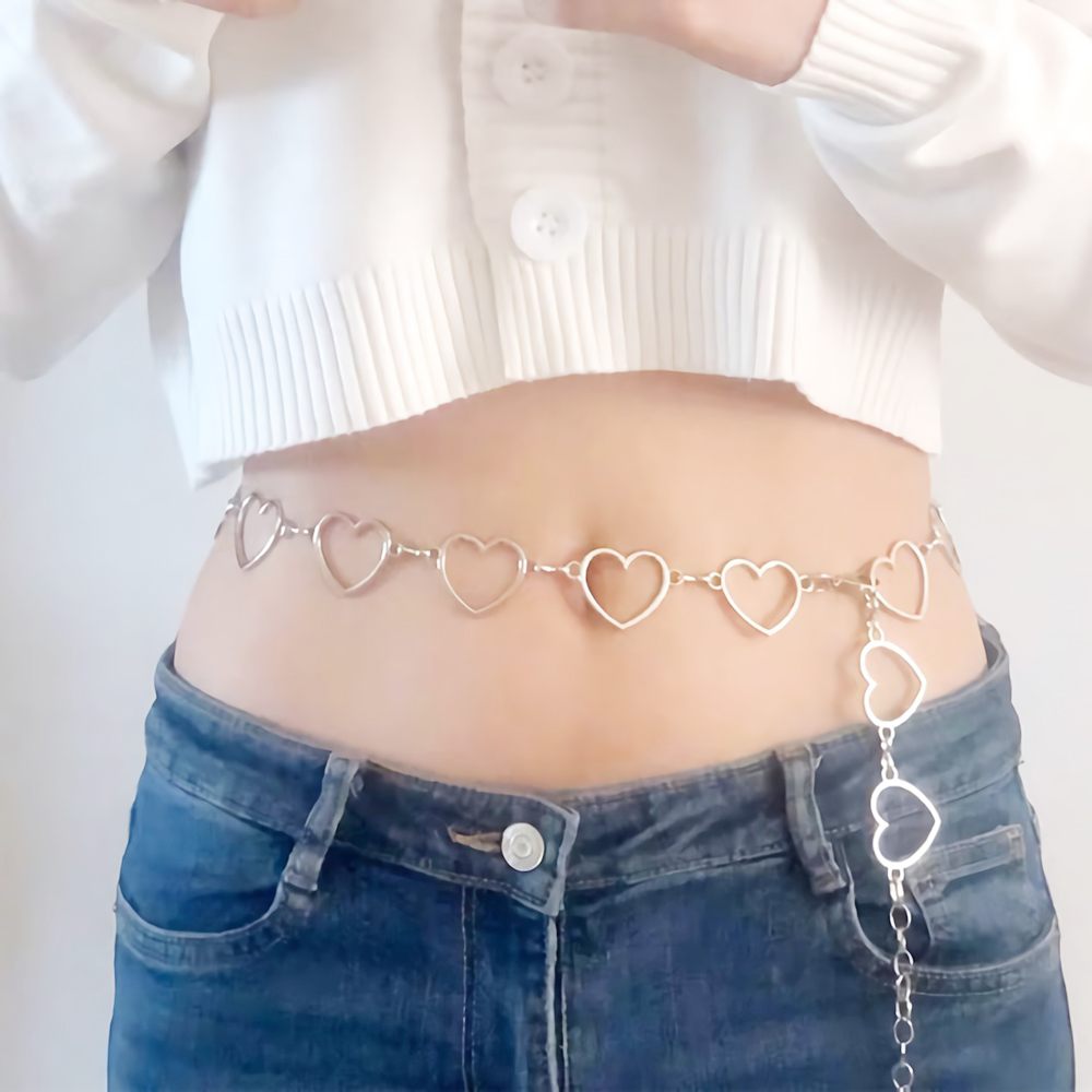 Thắt Lưng Kim Loại Hình Hoa Hồng Thời Trang Cho Nữ