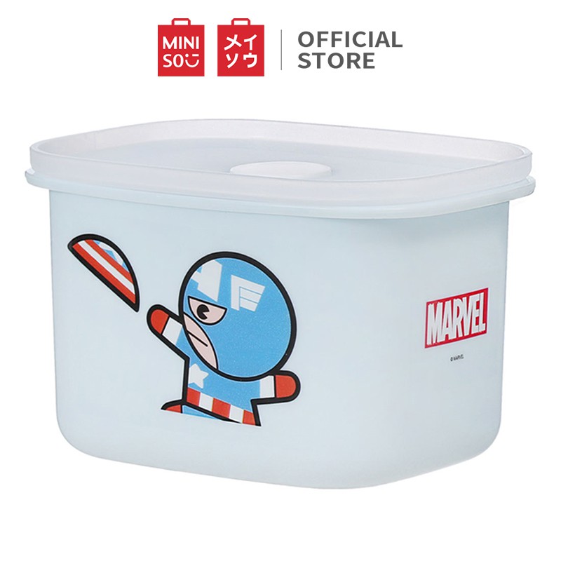 Hộp nhựa bento Miniso in hình Marvel 400ml - Hàng chính hãng