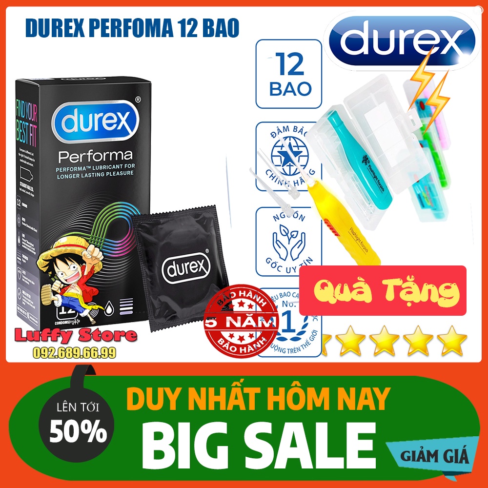 Bao Cao Su Durex Performa , Bao Cao Su Durex Kéo Dài Thời Gian