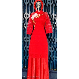 Set cách tân 4tà kèm quần lụa và mấn size M