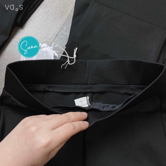 Quần ống loe cạp cao legging Suna cao cấp vải đẹp
