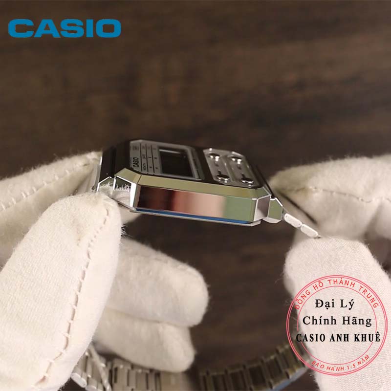 Đồng hồ Unisex Casio Vintage A100WE-7BDF dây kim loại