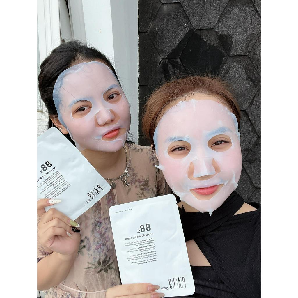 Mặt nạ chiết xuất gạo dưỡng da PA19 Skin 88% Oryza Sativa Rice mask hộp 10 miếng