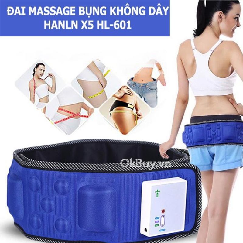 máy massage bụng không dây sử dụng pin sạc x5