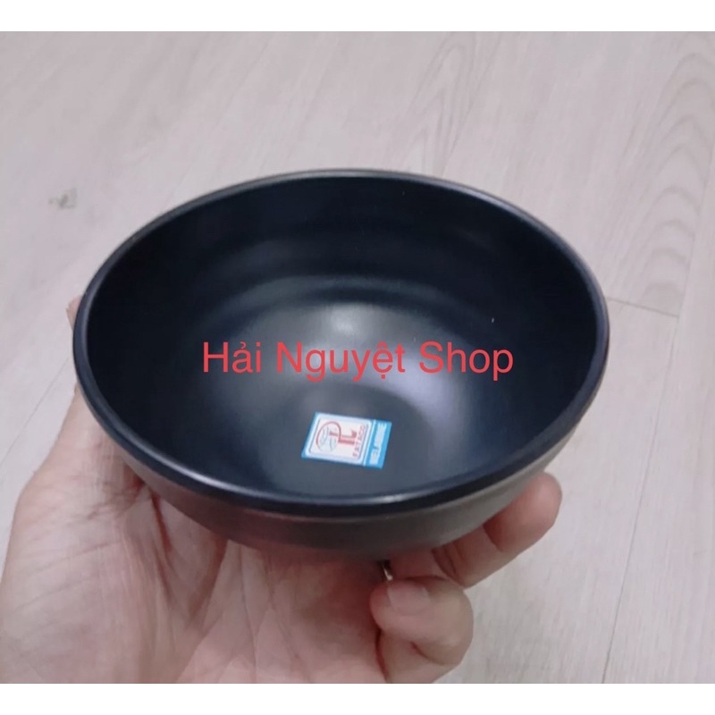 Chén nhựa Melamin cao cấp CO15 đen nhám