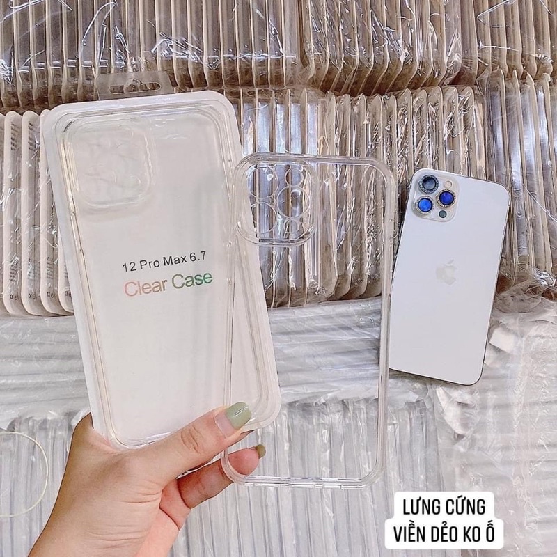 Ốp lưng iphone TRONG SUỐT CLEAR CHỐNG Ố KÈM HỘP