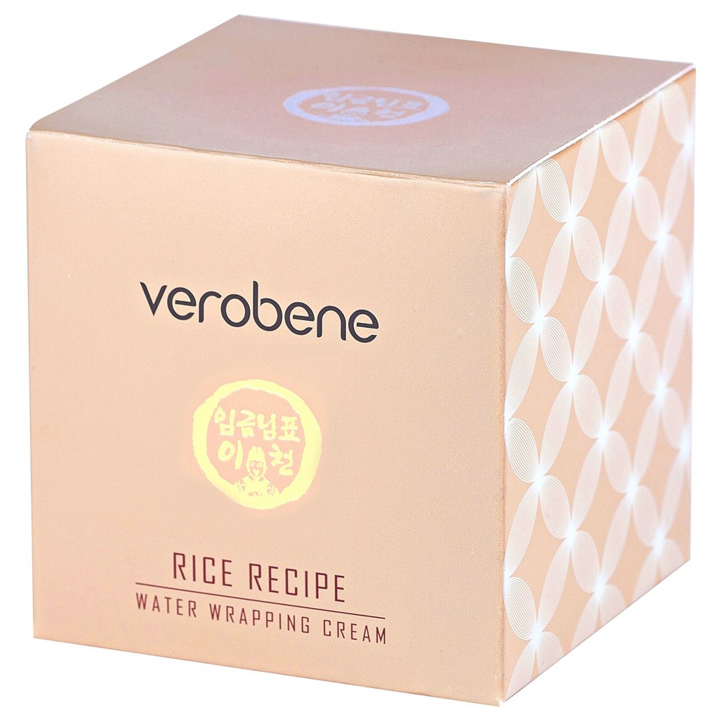 Kem Dưỡng Trắng Da, Chống Nhăn Verobene Rice Recipe Water Wrapping Cream