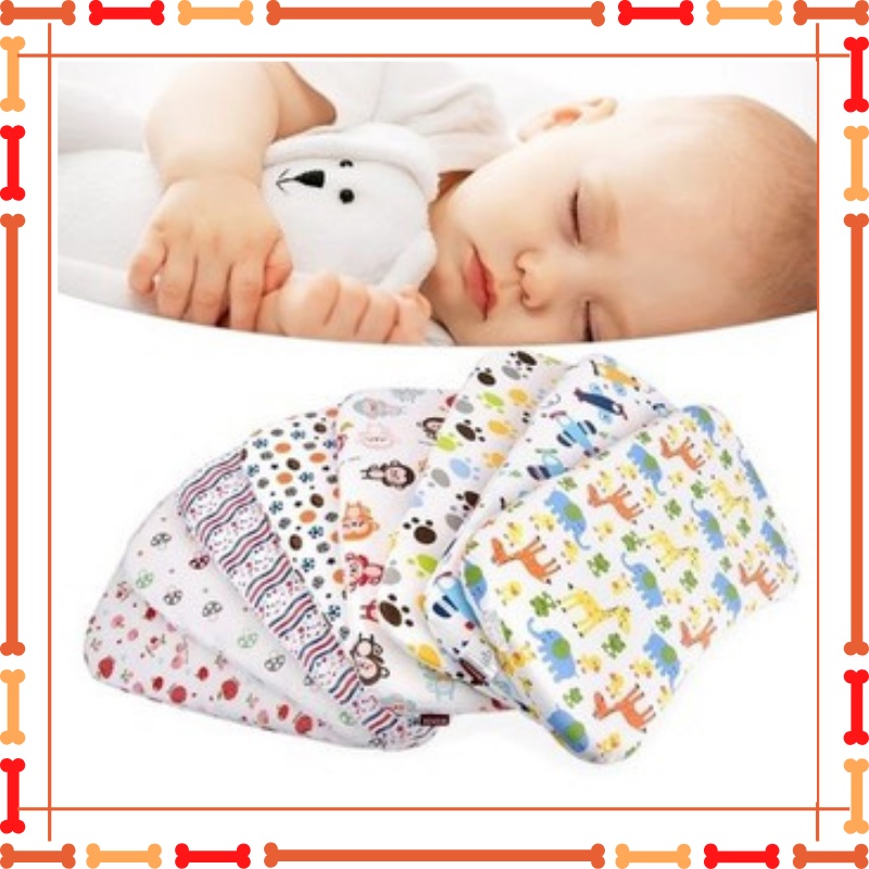 Gối cao su non cho bé sơ sinh chống ngạt ABUBU 20x40x3cm