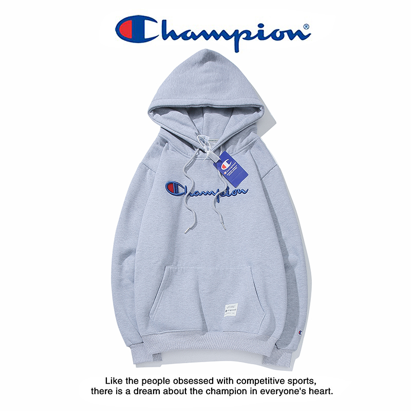 Áo hoodie tay dài kiểu rộng in hình chữ Champion C08939