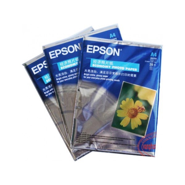 [[Ưu đãi theo dõi ]] Giấy in ảnh EPSON A4 định lượng 230gsm 2 mặt bóng