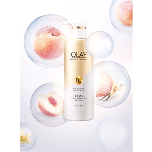 Sữa tắm Olay Vitamin C Optic Glow mới.