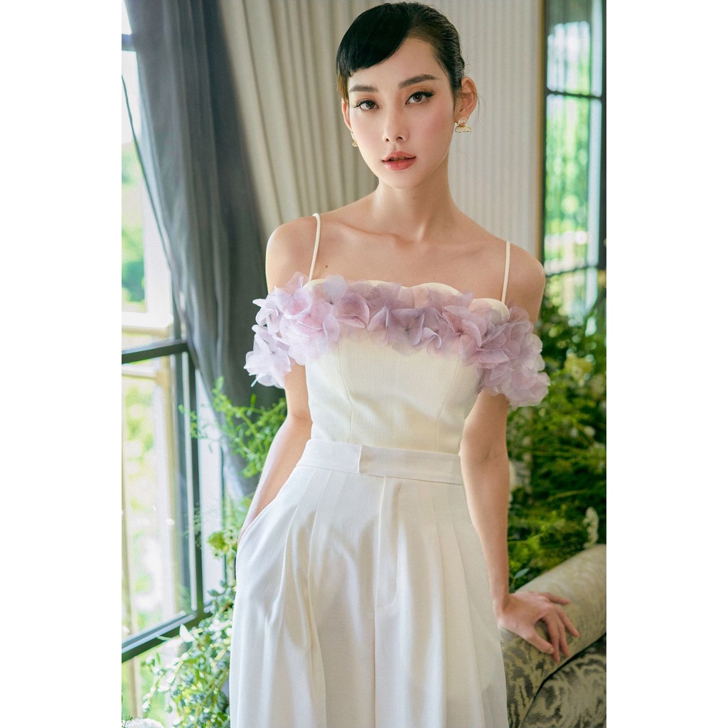 Áo hai dây đính kết hoa - Ivy Top - Achelois