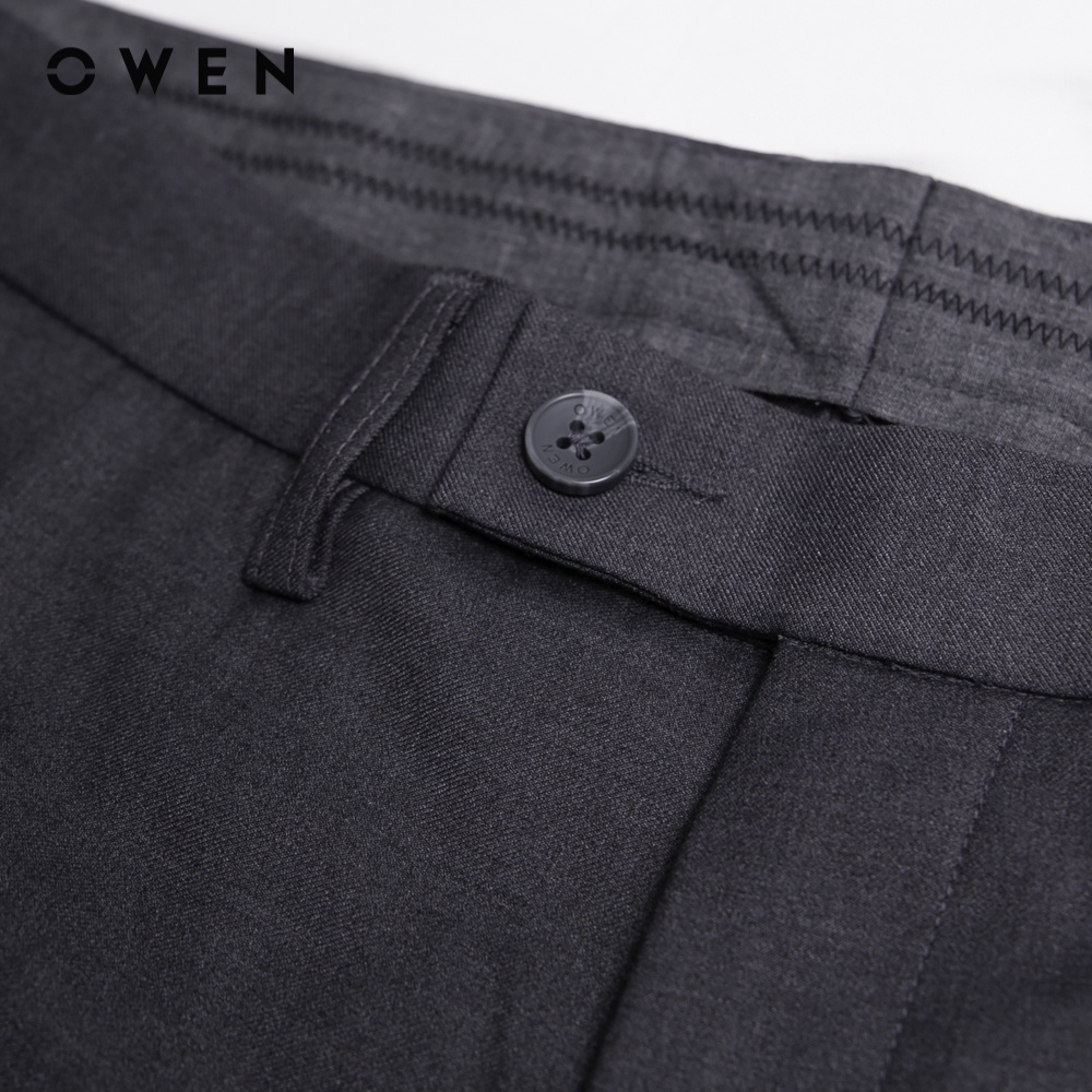 OWEN - Quần tây nam Nano Regular Fit màu Ghi - QR220675