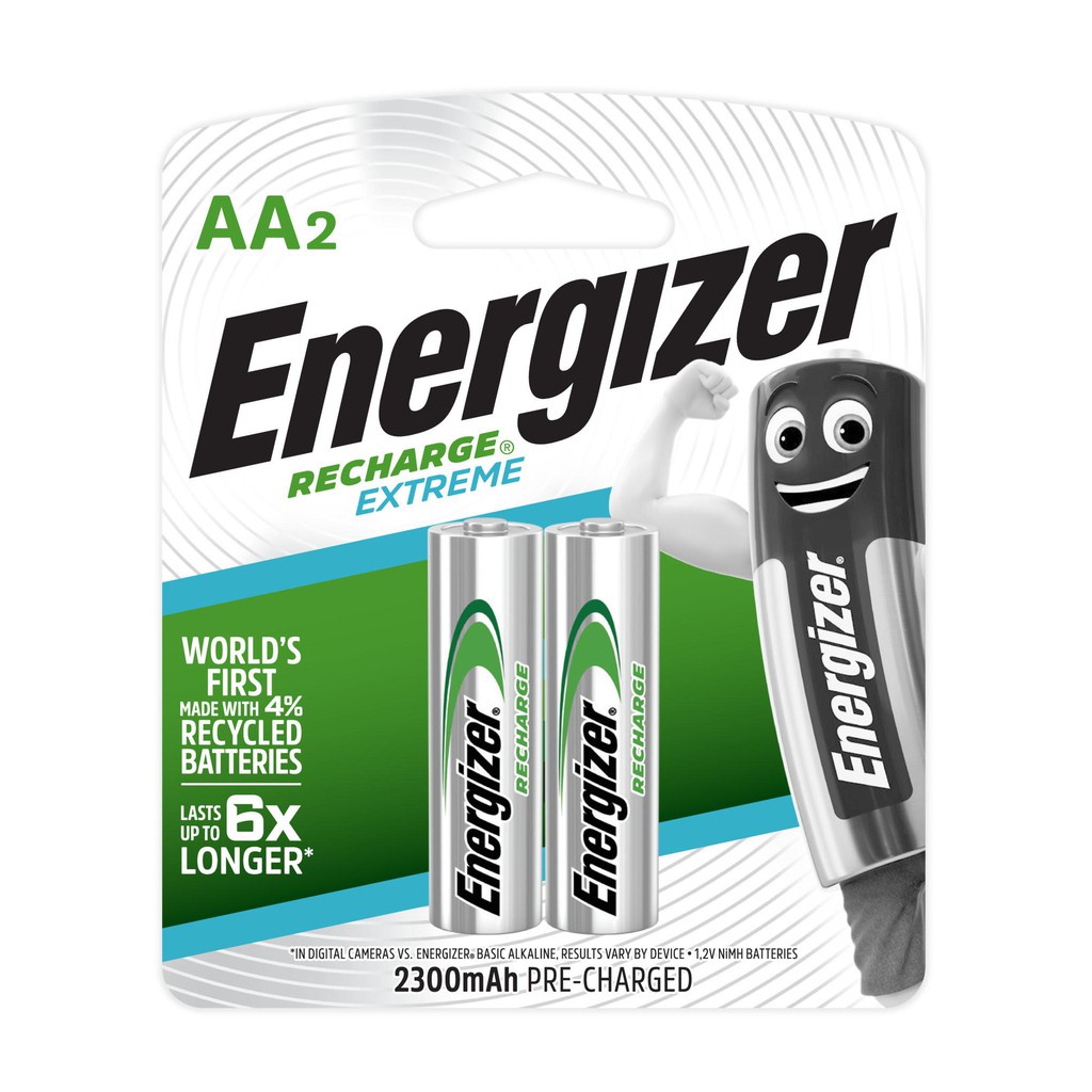 Bộ Sạc Nhanh Tự Ngắt Energizer Kèm 4 Pin AA 2000 mAh - CHVCM4