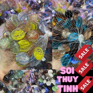 Sỏi thủy tinh trang trí bể cá , chậu cây, hòn non bộ