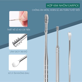 Dụng Cụ Lấy Ráy Tai Inox 6 Món