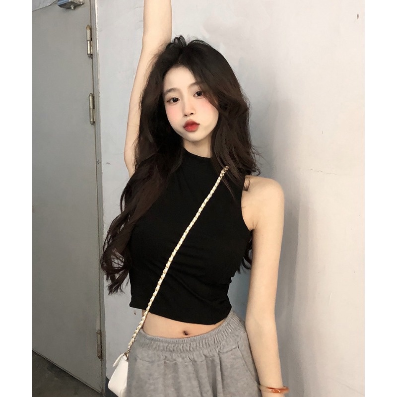 Áo hai dây ZHELIHANGFEI lưng cao thời trang quyến rũ cho nữ