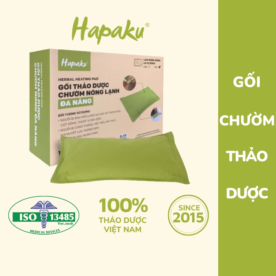 Gối Thảo Dược Chườm Nóng/Lạnh Đa Năng Hapaku