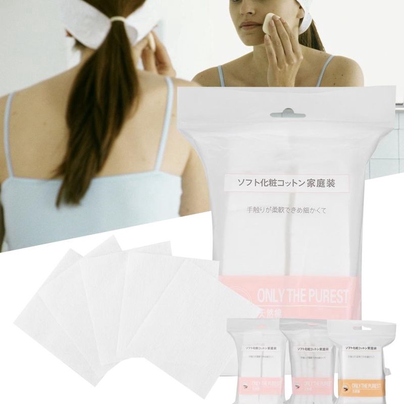 Túi bông tẩy trang 90/150/1000 miếng bằng cotton mềm mịn chăm sóc da