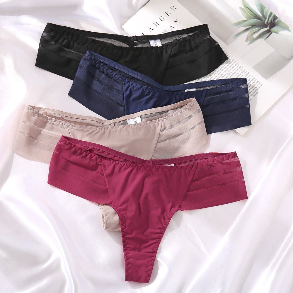 Quần Lọt Khe Nữ - Quần Lót Lọt Khe Đúc Su Thiết Kế ren cánh tiên mỏng mát sexy quyến rũ DAN STORE MÃ 6183