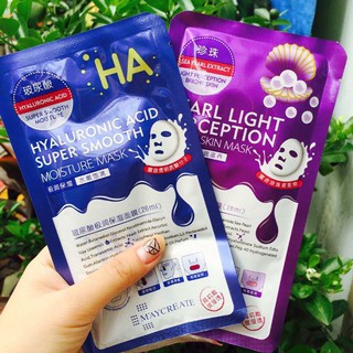 01 miếng Mặt nạ HA Xanh và Tím mask HA