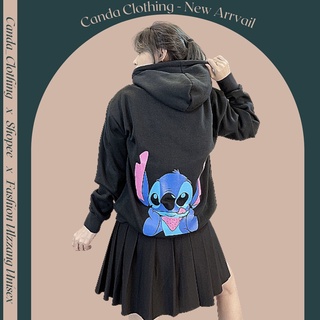 Áo hoodie nam nữ nỉ bông form rộng hàng quảng châu in STICK 2 MẶT - AK3416