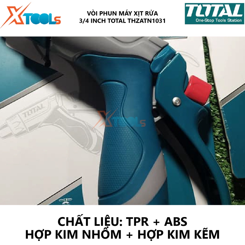 Vòi phun máy xịt rửa TOTAL THZATN1031 vòi xịt phun nước 3 tia Kích thước 15*3.59*17.5cm,Vòi xịt rửa, phun nước [XTOOLs]
