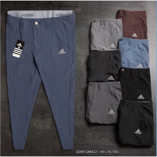 Quần dài golf Adidas xi dãn xịn QD09 - thể thao nam in viền lưng VNXK