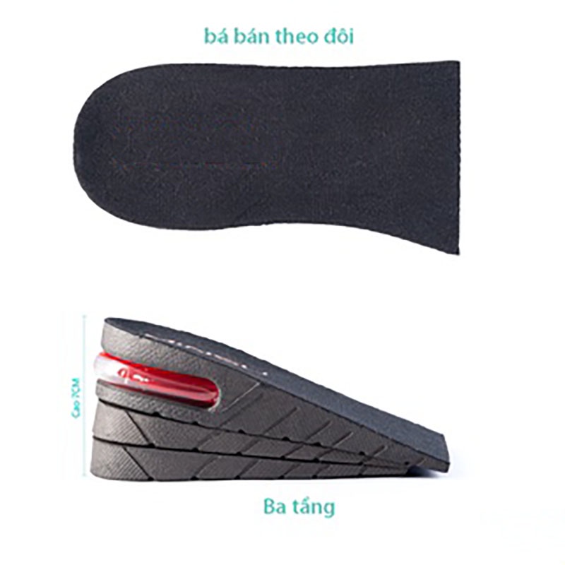 1 cặp - Đế Lót Giày Độn Đế Tăng Chiều Cao  vừa size 35-44