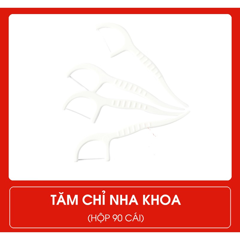 [GÓI 90 CÂY] TĂM CHỈ NHA KHOA OKAMURA CAO CẤP - VỆ SINH KẼ RĂNG TIỆN DỤNG