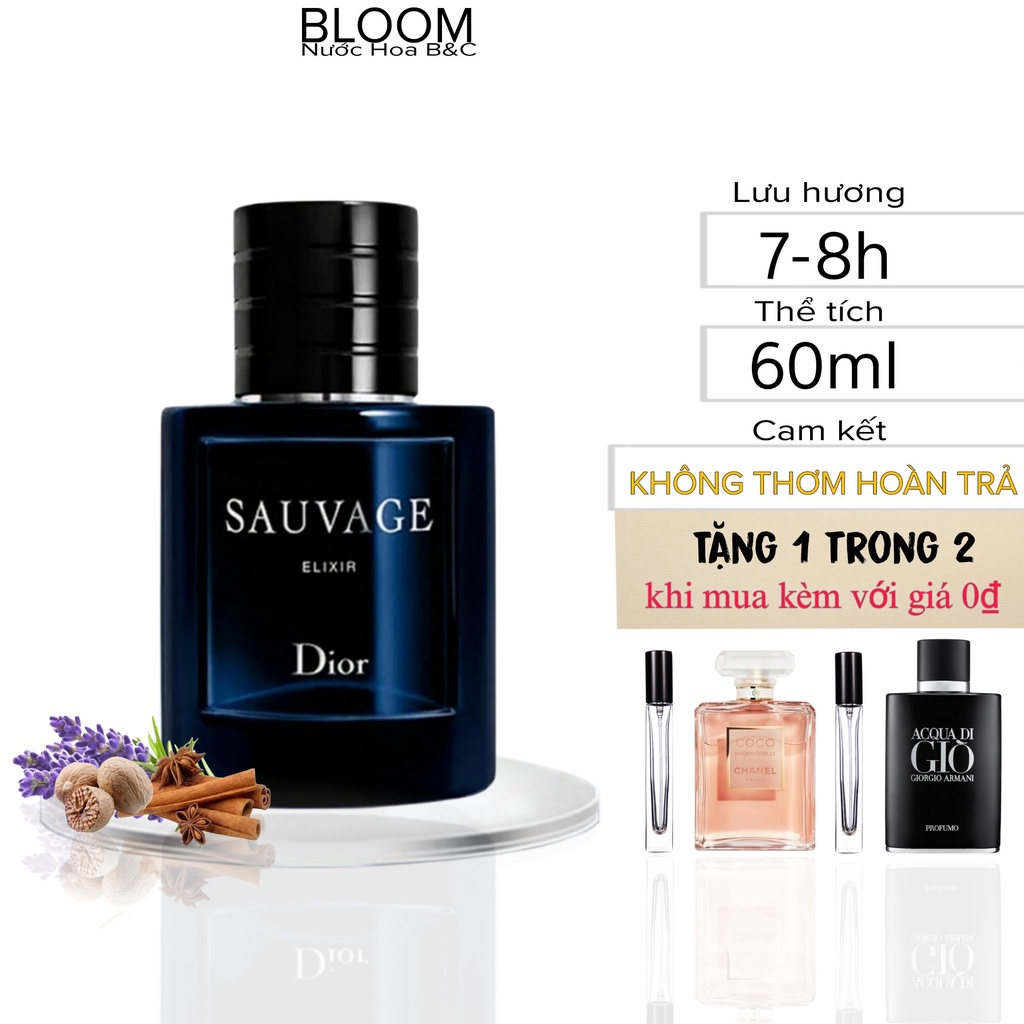 Nước Hoa Nam Dior Sauvage Elixir EDP 60ml Hương gỗ cay nồng