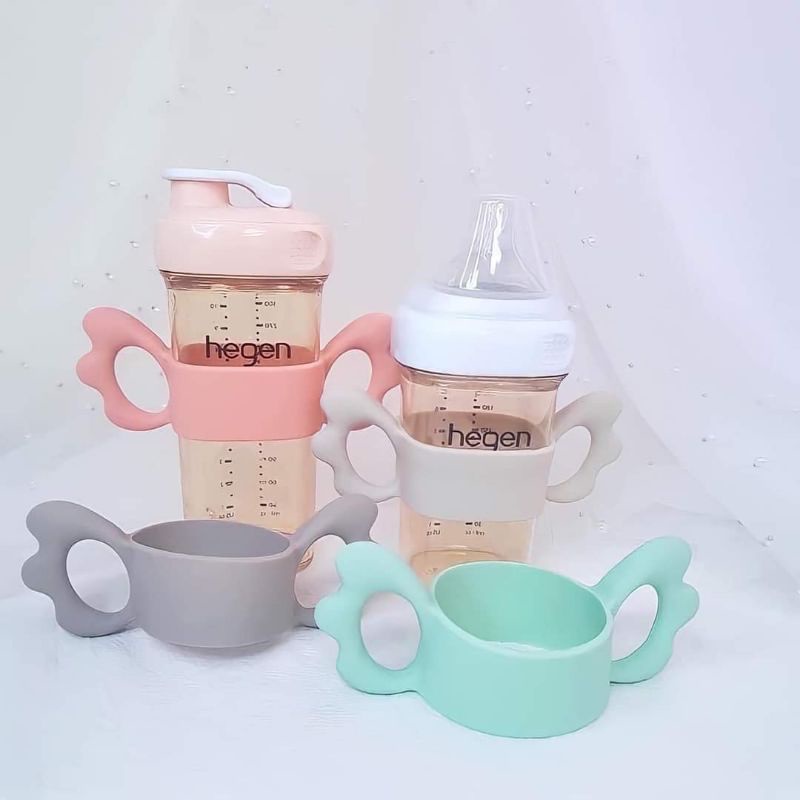 Tay cầm, quai cầm bình sữa Avent, hegen, pigeon cánh tiên silicone cổ rộng cho bé