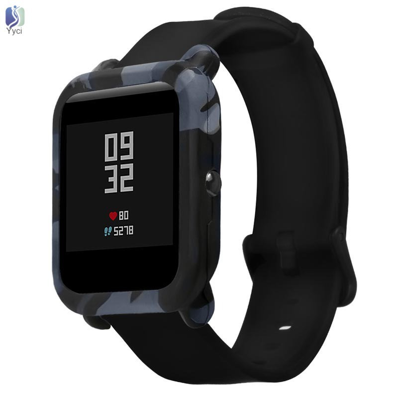 Yy Slim Frame Silicone Case Cover Protect Shell Bumper Case for Huami Amazfit Bip Younth Watch @VN