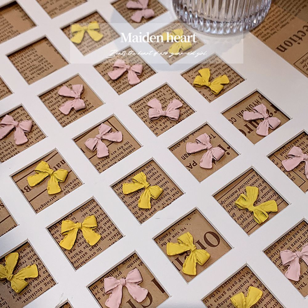 [Hàng mới về] Phụ kiện hạt nơ trang trí móng tay nghệ thuật nhiều màu sắc