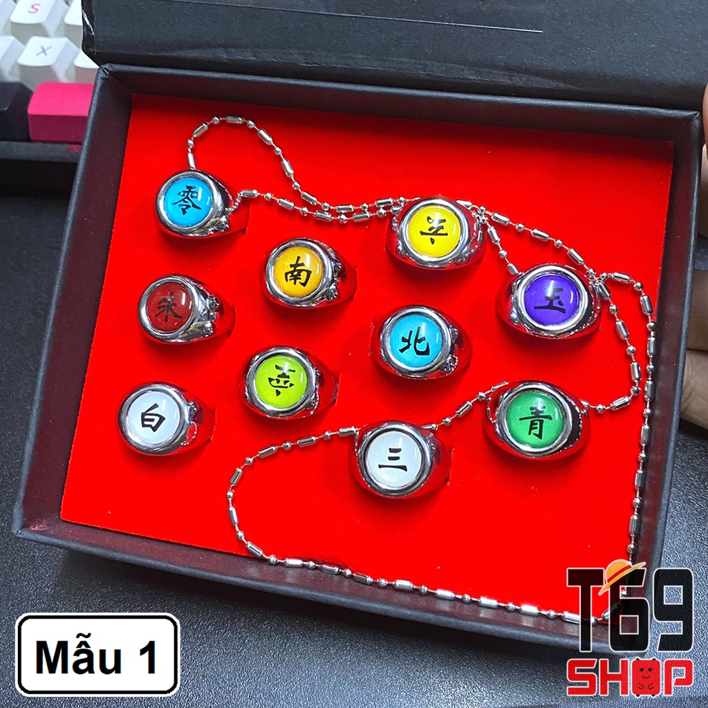 Bộ 10 nhẫn Akatsuki - anime Naruto