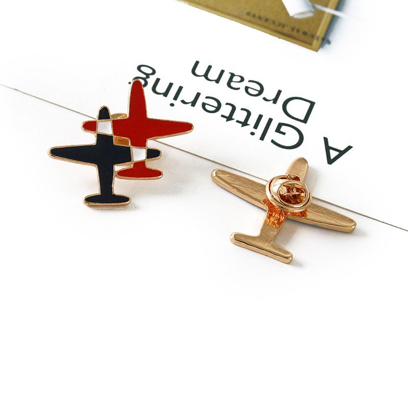 Huy Hiệu Cài Áo Hình Máy Bay Nhỏ Thời Trang Nhật Hàn Dễ Phối Đồ