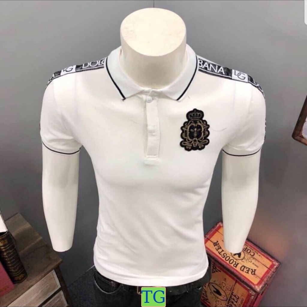 Áo Thun Nam Tay Ngắn AT16TG LOGO Vương Miện Sọc Vai Nhiều Màu Cao Cấp Phong Cách Trẻ Trung TG6 (44 - 70KG) | BigBuy360 - bigbuy360.vn