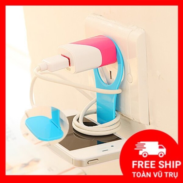 Giá đỡ điện thoại khi sạc cố định điện thoại không rơi bằng nhựa cao cấp chịu lực tốt gấp đôi khi không sử dụng