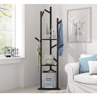 Cây treo quần áo thông minh bằng gỗ 3 chân 40x170cm, Cây treo quần áo trong phòng ngủ
