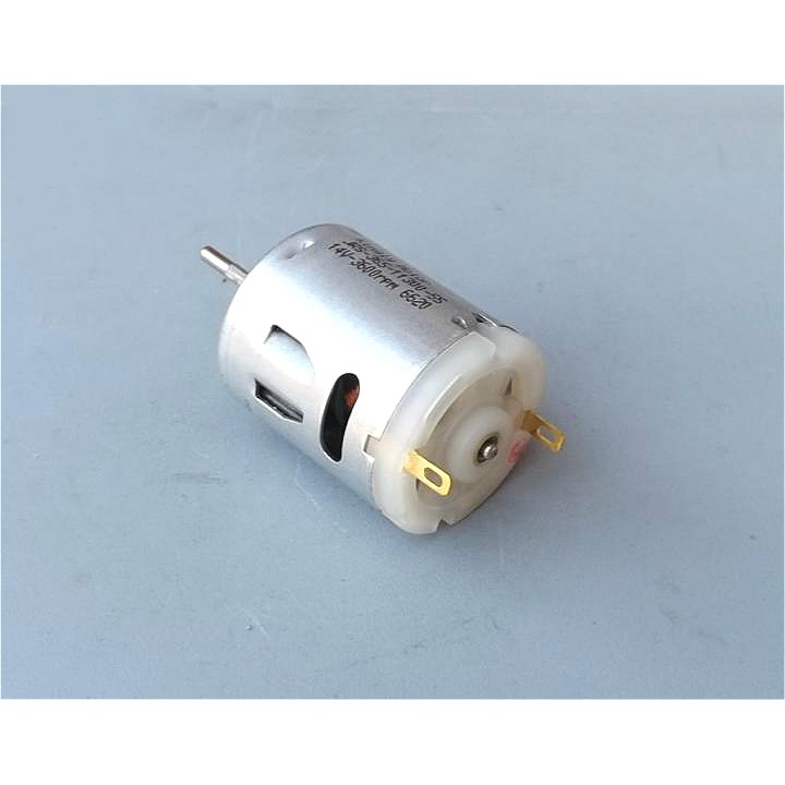 2 Động cơ motor mô tơ mini JRS 365 cực mạnh chạy êm 14-24VDC - 3600-6000rpm - LK0015-2