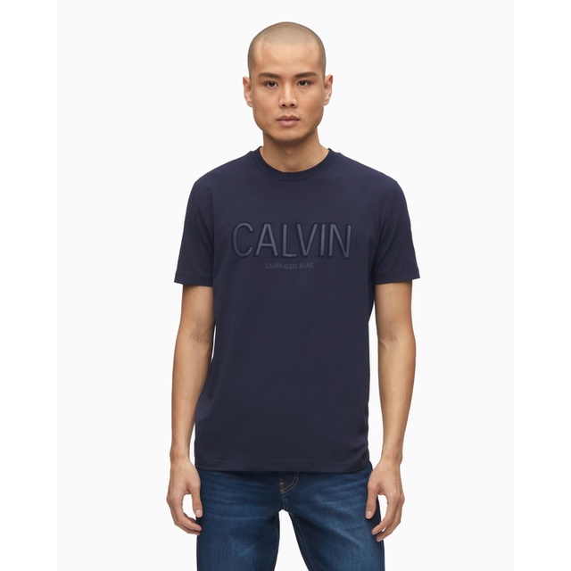 CALVIN KLEIN JEANS - Áo Thun Nam A- Calvin Flocking - J317685CHW