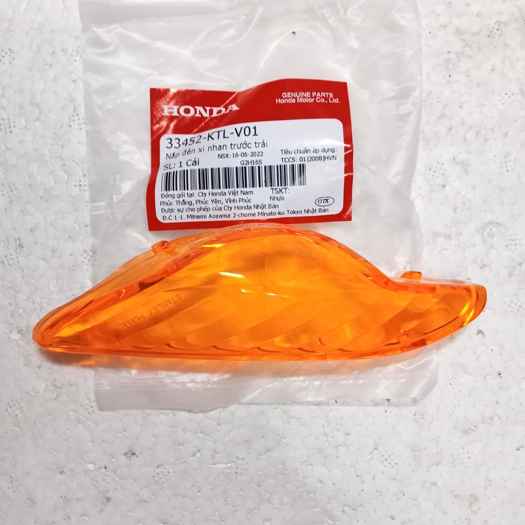 Nắp xi nhan cam trước sau Wave A 2006-2020 Hàng Honda Chính Hãng