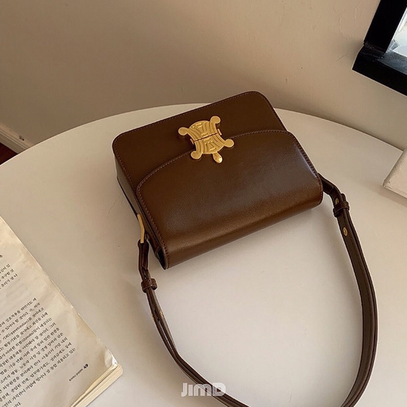 Túi xách da cao cấp khoá kim loại không bay màu - Mina